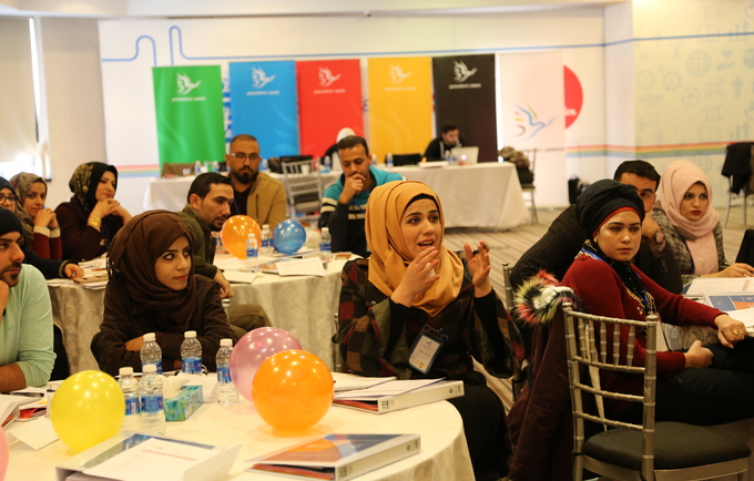 Thirty youth from Iraq participated in the leadership training in Amman/© Generations For Peace 