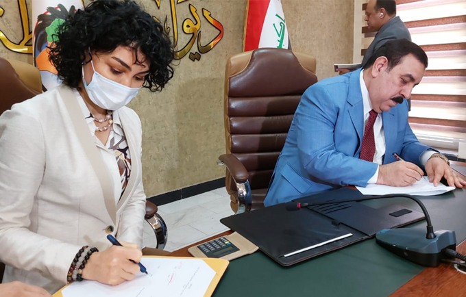 UNFPA, Anbar Governorate Sign Framework to Enhance Services to Women and Girls (c) 2021/UNFPA Iraq