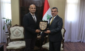 Dr Al Alak praised Mr Balakrishnan for the leadership and commitment he demonstrated and acknowledged the important contributions and achievements of the UNFPA programme in Iraq