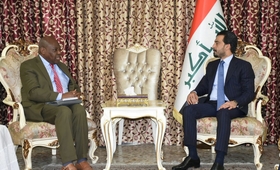 Dr Sogunro with Speaker Al-Halbousi
