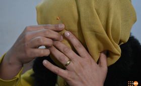 Cojine* endured years of spousal abuse in Iraq. © UNFPA Iraq 