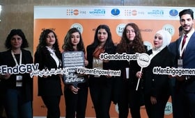 عقد مؤتمر "لنتحدث"  ضمن حملة الـ 16 يومًا من نشاط المناهضة ضد العنف القائم على النوع الإجتماعي مما خلق فرصة لرفع الصوت من العراق حول الحقوق والاختيارات وتمكين المرأة.