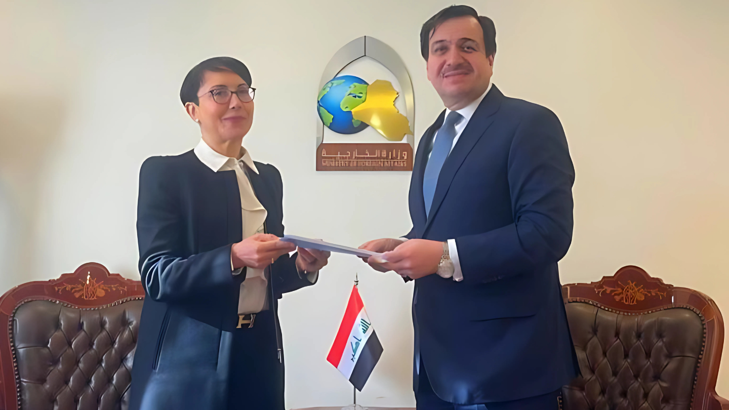 Ms. Jalal officially presented her credentials to the Iraqi Ministry of Foreign Affairs