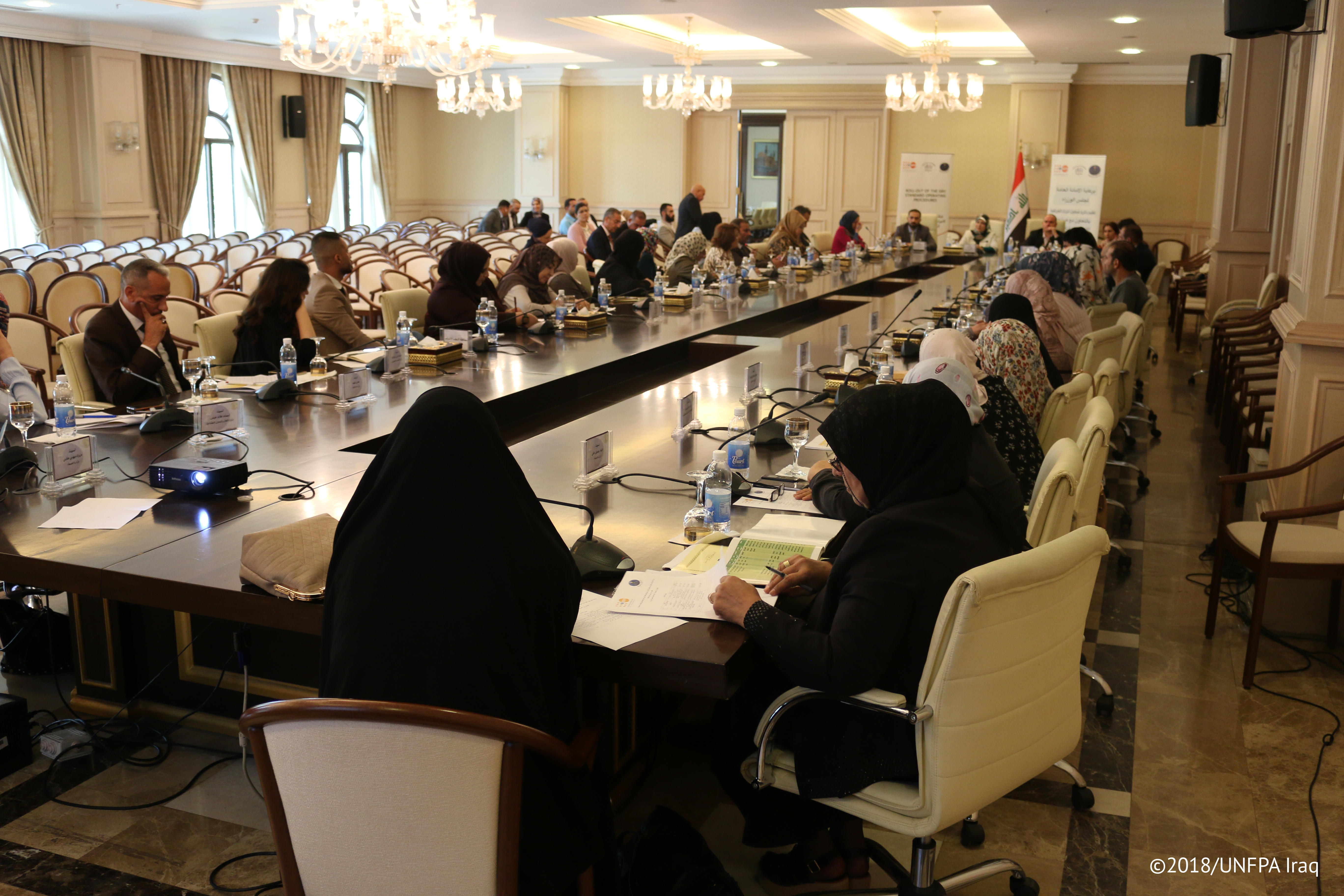 Launch of the Inter-Agency GBV Standard Operating Procedures (SOPs) in the Central South region © 2018/UNFPA Iraq 