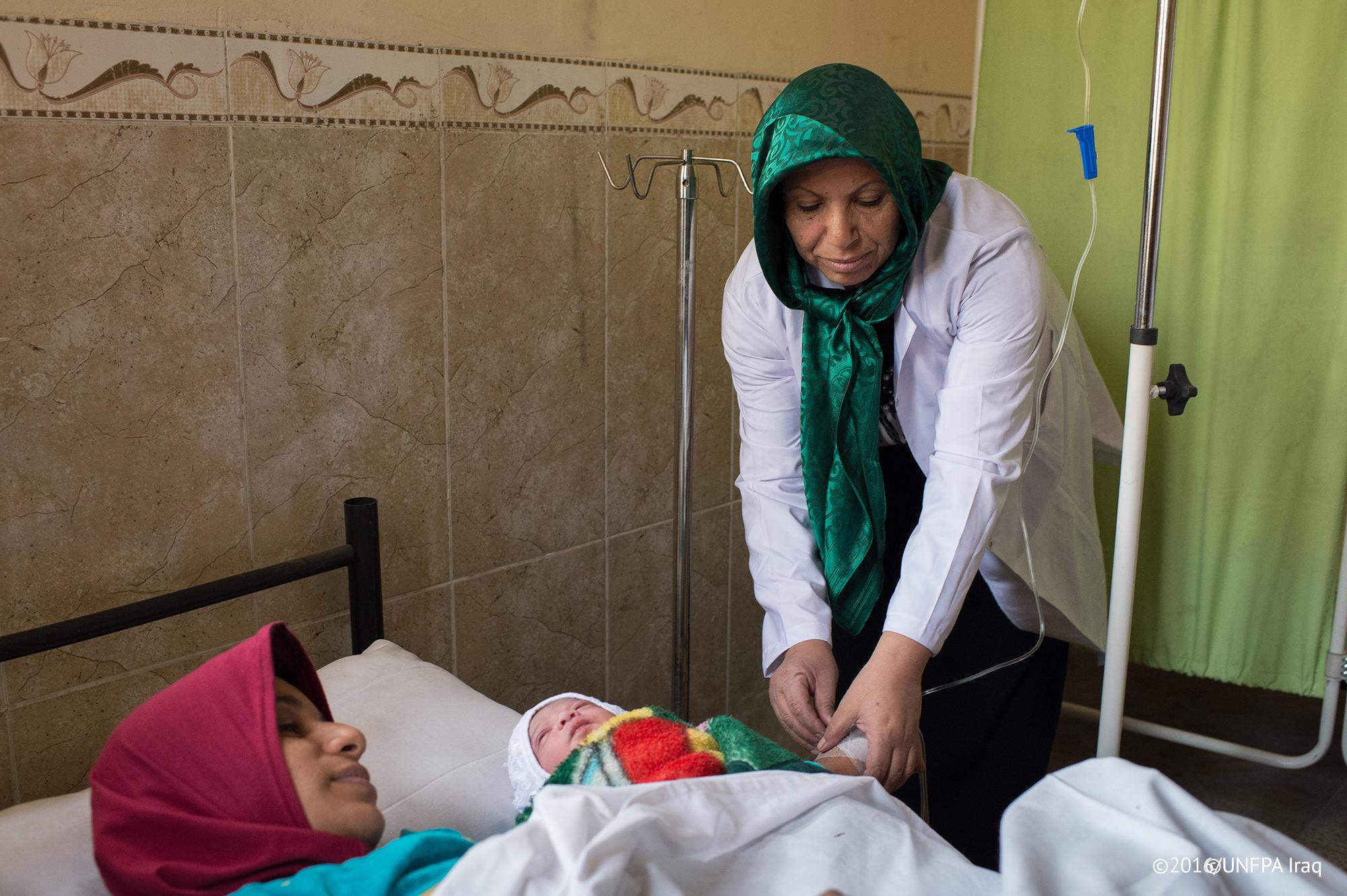 From 2014 onward, the organization established over 94 reproductive health service delivery points © UNFPA Iraq