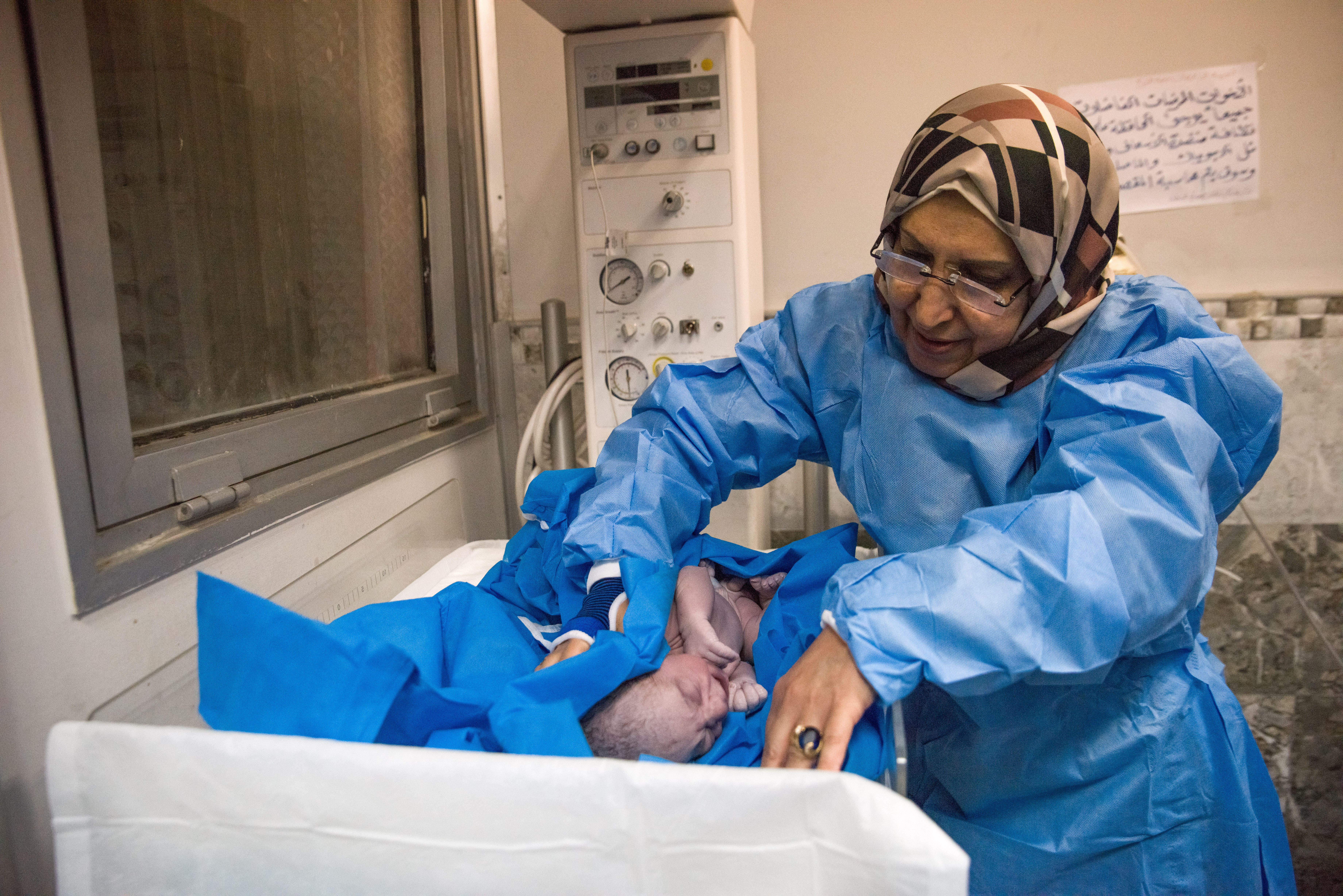 The delivery of health care services in both conflict-affected areas and IDPs hosting areas has been severely impacted, as a result of the three-year devastating war against ISIL © UNFPA Iraq