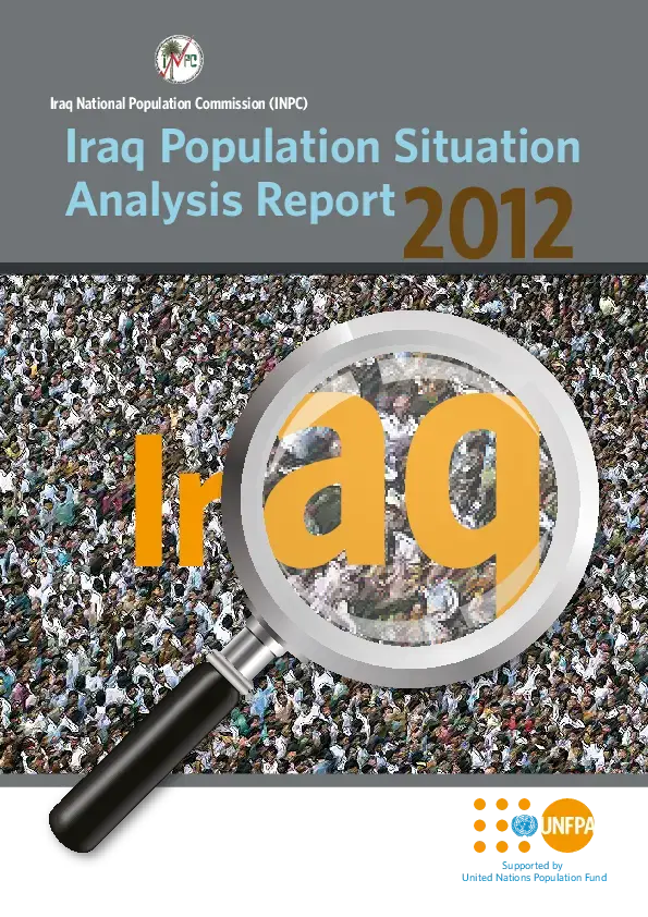 Iraq Population Situation Analysis Report2012